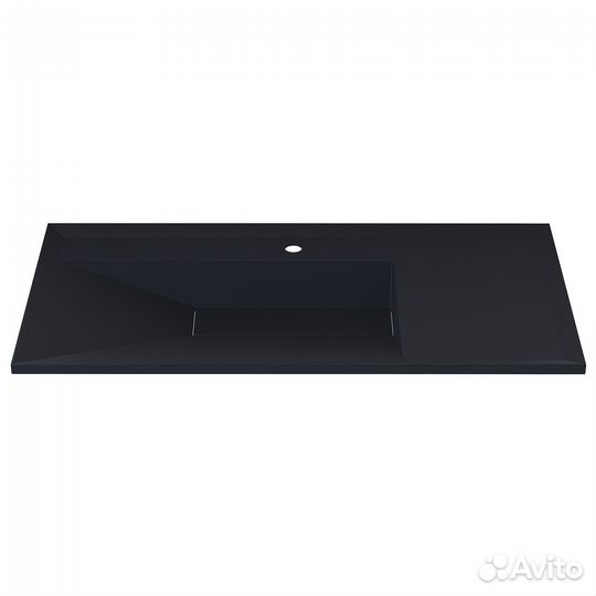 Раковина кварцевая для ванной черная матовая, уголь