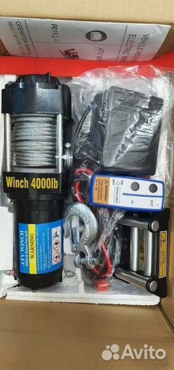 Лебедка 12v winch 4000 для квадроциклов