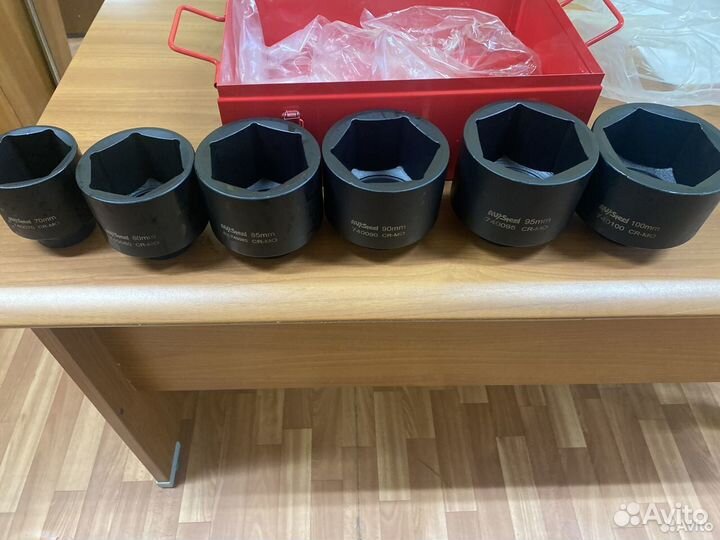 Набор ударных головок AV Steel AV-741406 70-100 мм