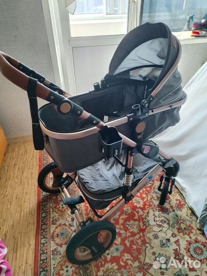 Детская коляска трансформер 3 в 1 BibiKids Q3 ново