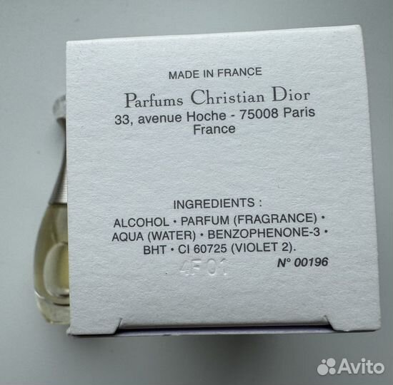 Dior jadore l'eau DE toilette 4 мл винтаж 2004