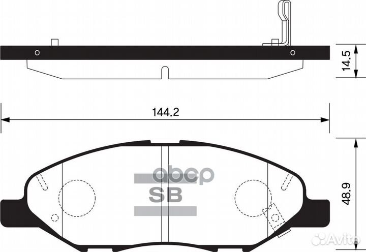 Колодки торм.дисковые Hi-Q nissan versa 08