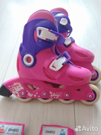 Ролики для девочки с защитой, размер 28-30