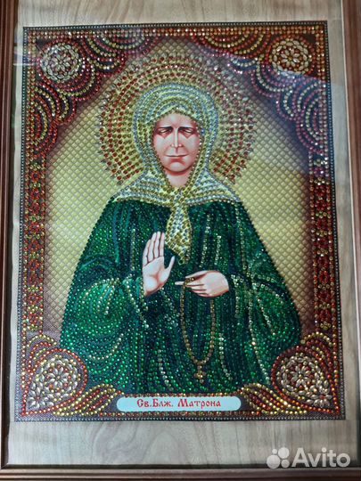 Продам иконы изготовлены алмазной вышивкой бисера