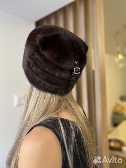 Шапка норковая женская