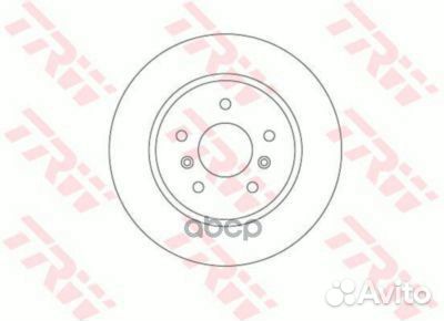 Диск тормозной зад 5,84 DF6787 TRW
