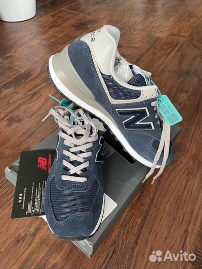 New balance 574 мужские navy blue