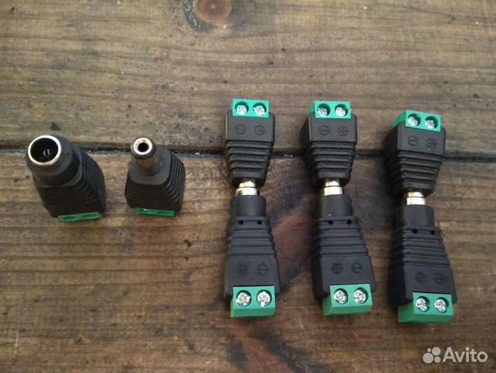 Разъём питания, штекер с клеммной колодкой