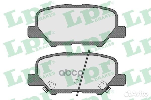 Колодки тормозные дисковые 05P1802 Lpr