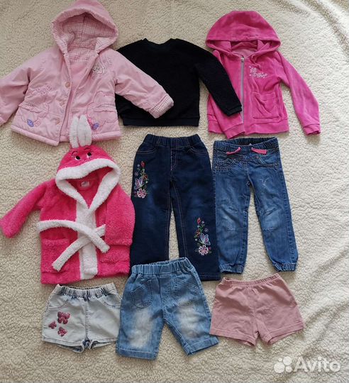 Вещи пакетом на девочку 87-92 размер