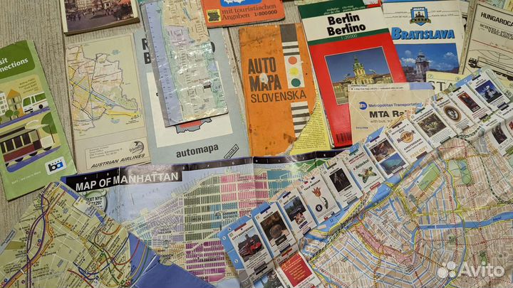 Карты разных городов (иностранных) пакетом