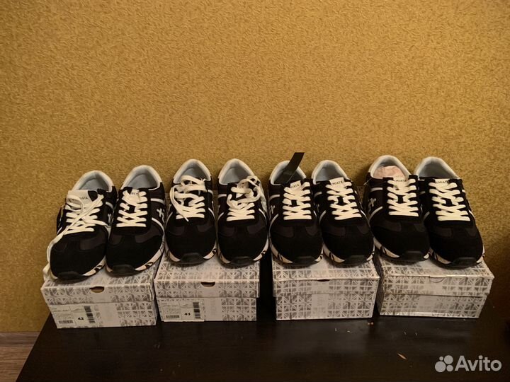 Premiata кроссовки мужские кожаные