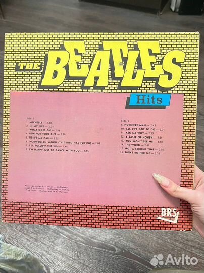 Виниловая пластинка The Beatles hits
