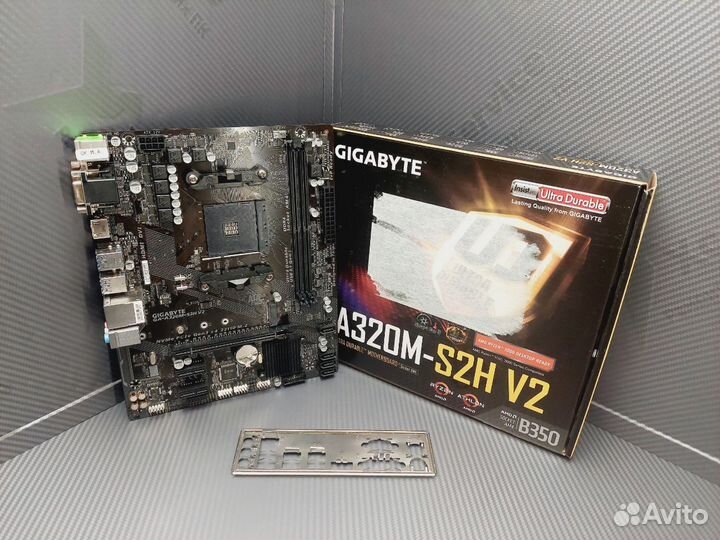 Материнская плата AM4 gigabyte GA-A320M-S2H
