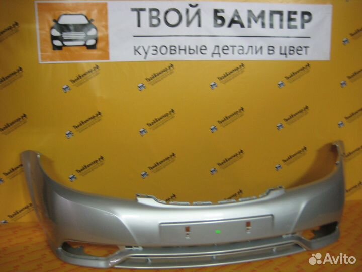 Бампер передний Daewoo Gentra (Ravon) Серебристый