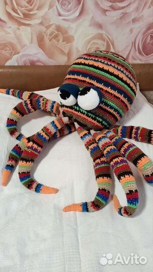 Вязаная подушка