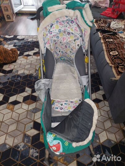 Детские санки коляска с колесами