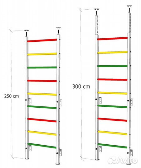 Купить шведскую стенку в распор №4