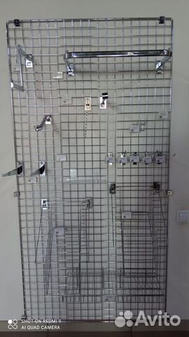 Торговые решетки, сетки, стойки