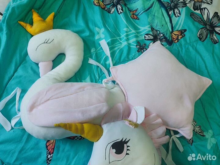 Бортики подушки в детскую кроватку