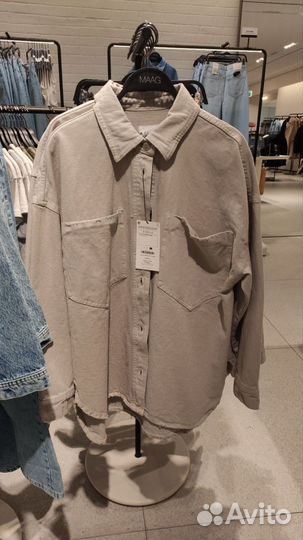 Джинсовая куртка рубашка 44/S/M