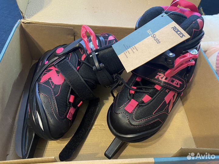 Коньки для девочки раздвижные новые