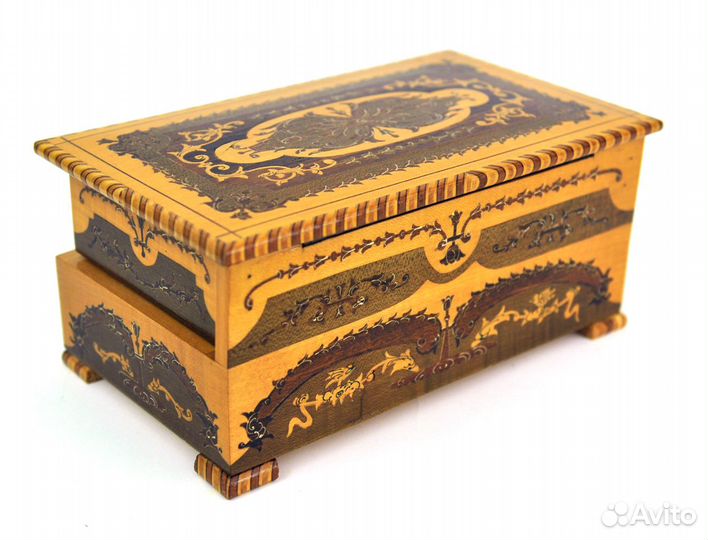 Редкая Музыкальная Шкатулка с Двумя Балеринами