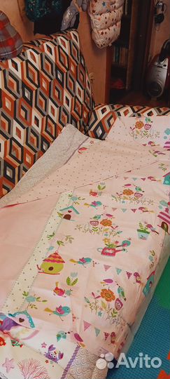 Одеяло детское + постельное белье к нему