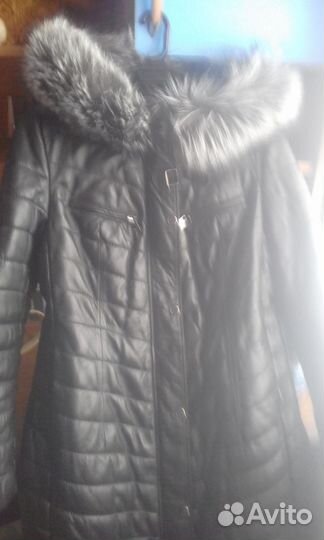 Кожаное пальто