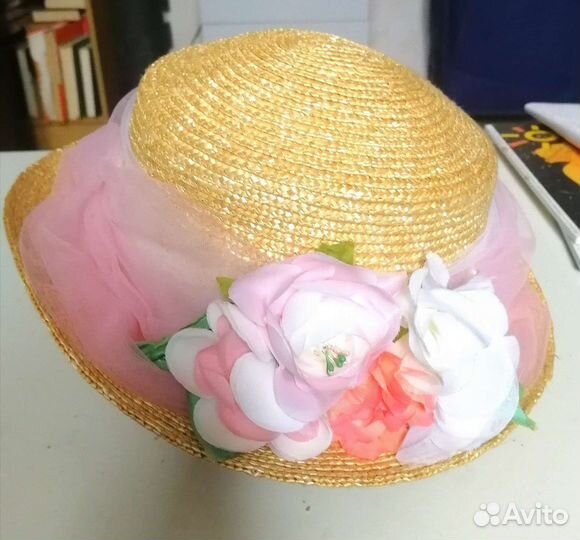 Соломенная шляпа детская