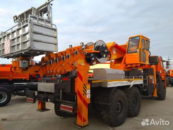 Агп hansin 45м.высота, 400кг. г/п на камаз 43118-2