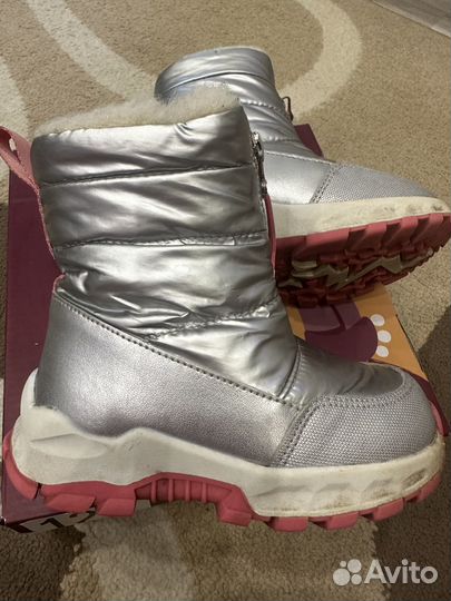 Зимние ботинки на девочку 23 размер