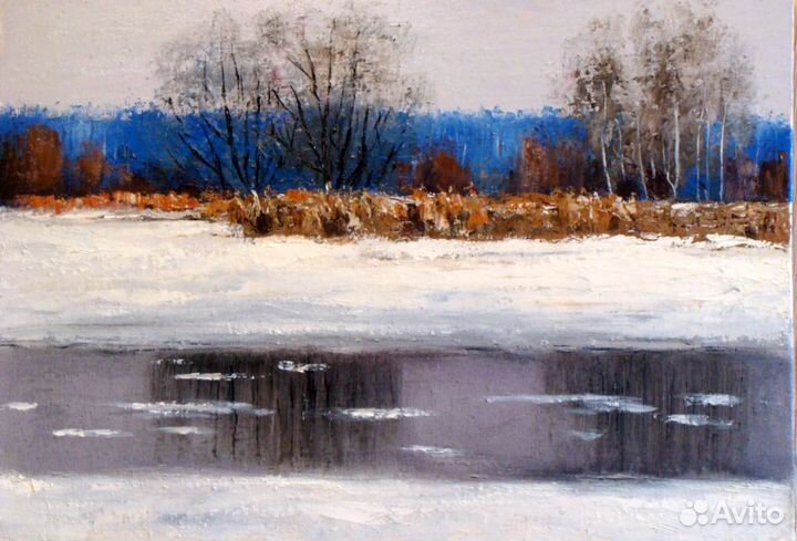 Картина маслом. Весенний этюд