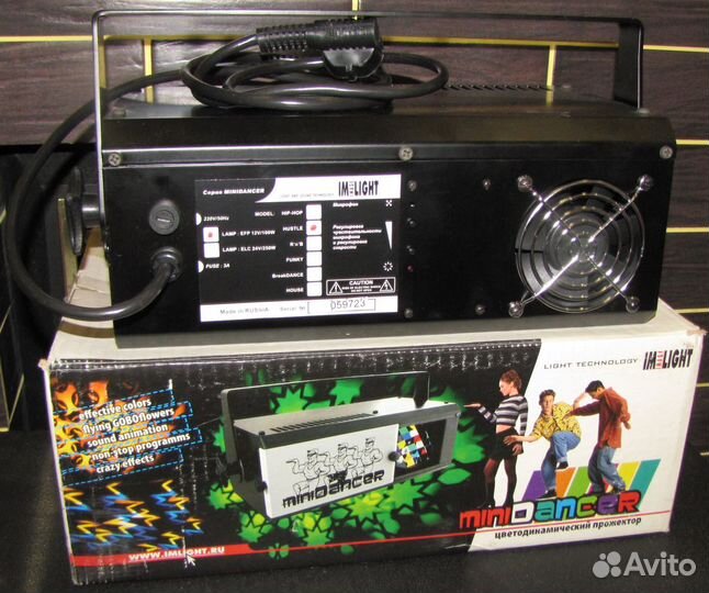 Светомузыка Minidancer Hustle-100 IL Цвет Gobo Mic