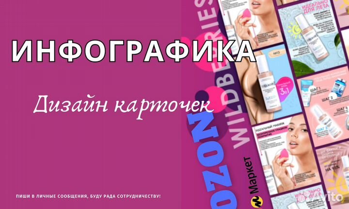 Инфографика карточек для маркетплейсов