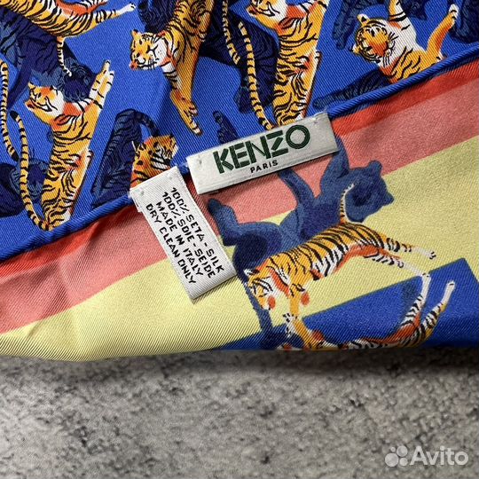 Платок Kenzo Шёлк Италия Оригинал Монограмма