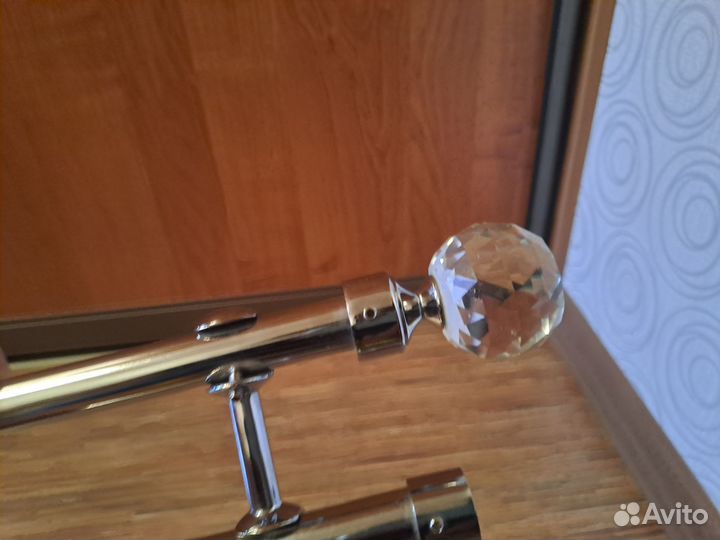 Карниз для штор двухрядный металлический