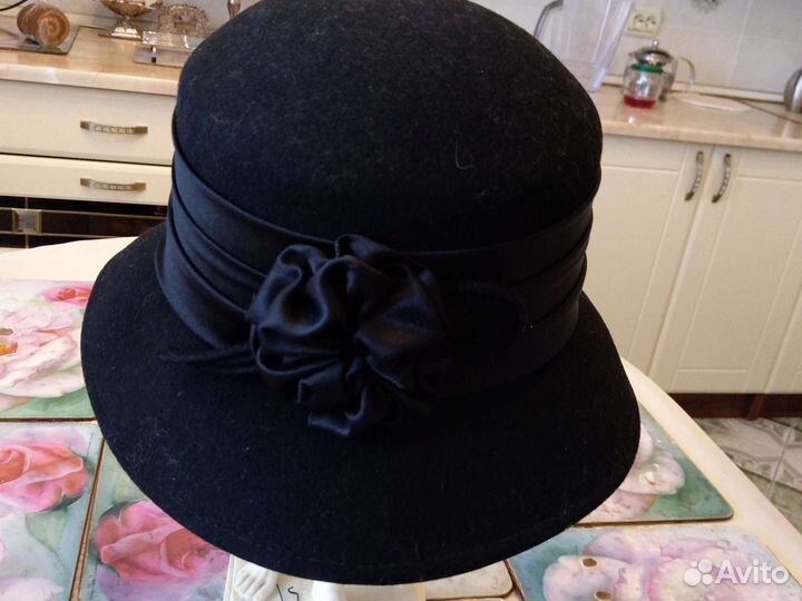 Шляпа женская натуральная замша