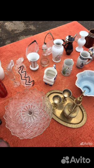 Стекло ссср,вазы,фруктовницы и др