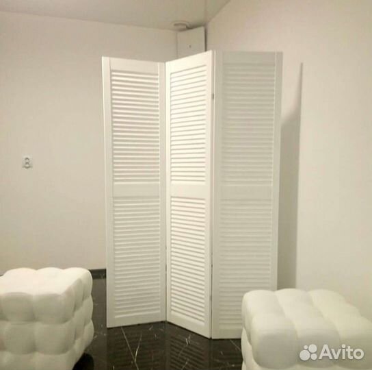 Ширма перегородка деревянная жалюзийная