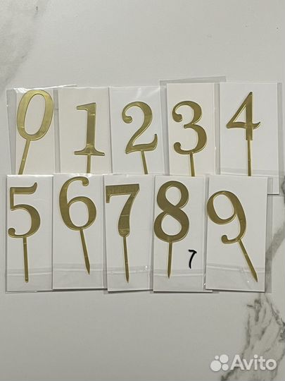 Акриловый топпер доя торта