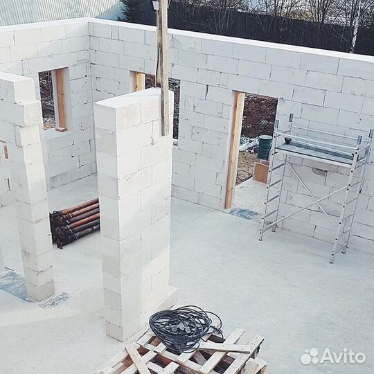 Газоблок 625*250*100 мм. перегородочный