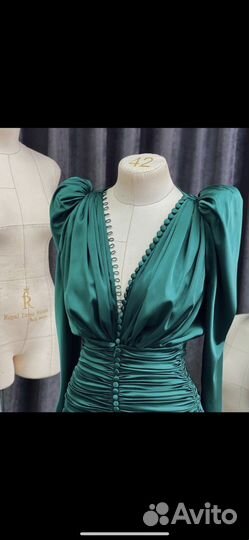 Платье вечернее зеленое на выпускной