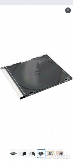 Слим боксы для CD, DVD дисков. 5 мм Черный