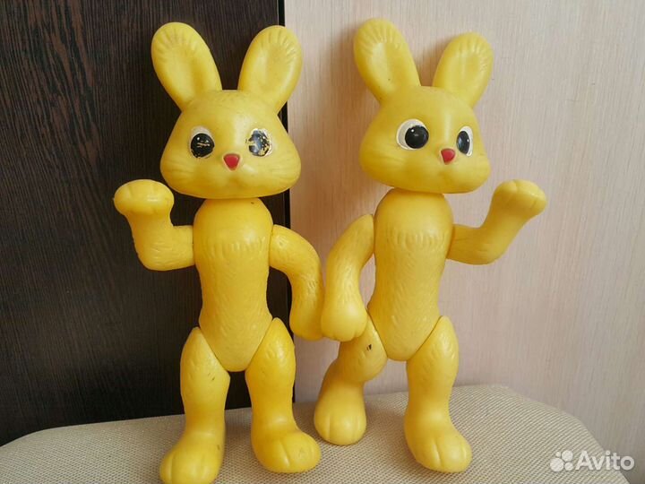 Зайчики ретро игрушки коллекция