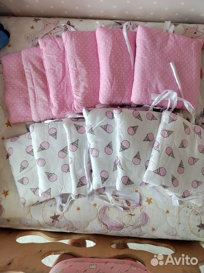 Бортики в детскую кроватку бу