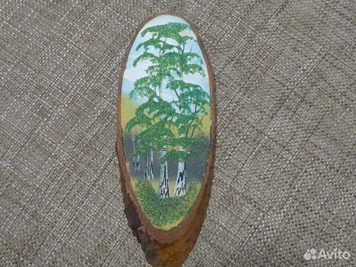 Картина на спиле дерева