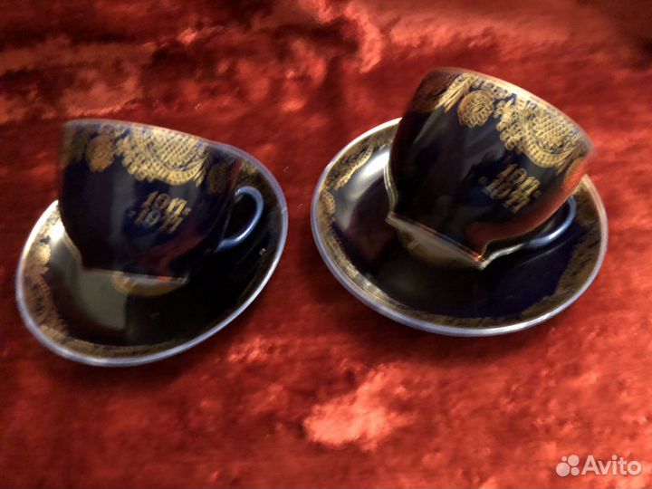 Чайная пара Золотой фриз лфз 1917-1977гг