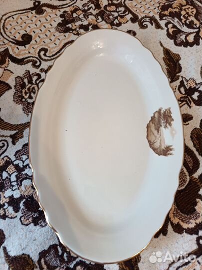 Большое блюдо фарфор