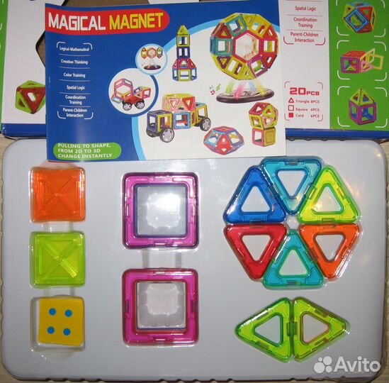 Магнитный конструктор,Новый